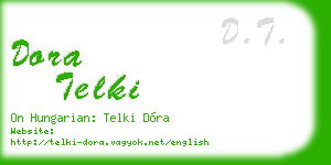 dora telki business card